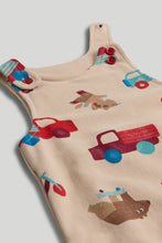 Load image into Gallery viewer, Mothercare Transport Dungarees and Bodysuit Outfit