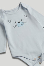 Load image into Gallery viewer, Mothercare My First Blue Long-Sleeved Bodysuit