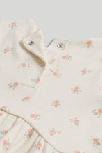 Load image into Gallery viewer, Mothercare Cream Floral Top and Legging Outfit