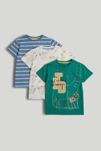 Load image into Gallery viewer, Mothercare 3 Pack Dinosaur T-Shirt