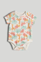 Load image into Gallery viewer, Mothercare 5 Pack Safari Short-Sleeved Bodysuits