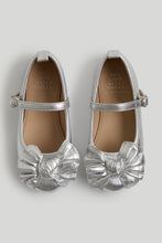 Load image into Gallery viewer, Mothercare Silver Ballerina Shoes