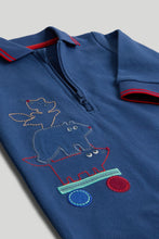 Load image into Gallery viewer, Mothercare Blue Polo All-in-One