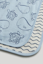 Load image into Gallery viewer, Mothercare My First Blue Cotton Shawl