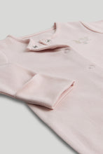 Load image into Gallery viewer, Mothercare 3 Pack My First Pink Sleepsuits