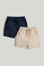 Load image into Gallery viewer, Mothercare 2 Pack Poplin Shorts