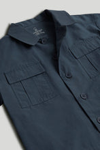 Load image into Gallery viewer, Mothercare Navy Ripstop Shirt and T-Shirt Set