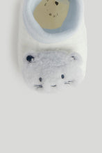 Load image into Gallery viewer, Mothercare Bear Rattle Sock-Top Booties