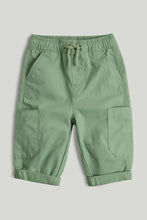 Load image into Gallery viewer, Mothercare Green Canvas Cargo Trousers