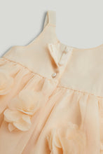 Load image into Gallery viewer, Mothercare Peach Flower Occasion Dress