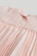 Load image into Gallery viewer, Mothercare Pink Pleated Dress, Knickers and Headband Outfit