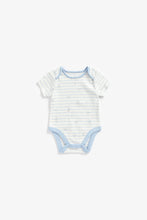 Load image into Gallery viewer, Mothercare Chambray Bibshorts And Bodysuit Set