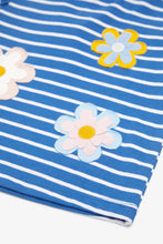 Load image into Gallery viewer, Mothercare Striped Flower T-Shirt