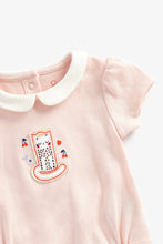 Load image into Gallery viewer, Mothercare Petit Cat Bibshorts and Bodysuit Set