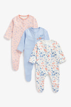 Load image into Gallery viewer, Mothercare Elephant Sleepsuits - 3 Pack