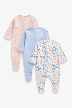 Load image into Gallery viewer, Mothercare Elephant Sleepsuits - 3 Pack