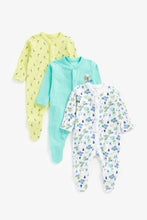 Load image into Gallery viewer, Mothercare Dino Sleepsuits - 3 Pack