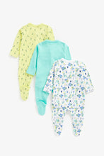 Load image into Gallery viewer, Mothercare Dino Sleepsuits - 3 Pack
