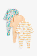 Load image into Gallery viewer, Mothercare Tropical Fish Sleepsuits - 3 Pack