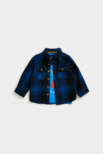 Load image into Gallery viewer, Mothercare Checked Shirt and Digger T-Shirt Set