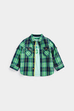 Load image into Gallery viewer, Mothercare Checked Shirt and T-Shirt Set
