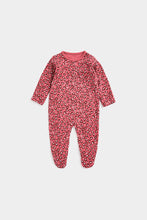 Load image into Gallery viewer, Mothercare Leopard-Print Sleepsuits - 3 Pack