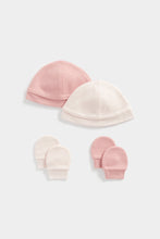 Load image into Gallery viewer, Mothercare My First Pink Hat And Mitts - 2 Pack
