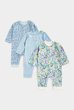 Load image into Gallery viewer, Mothercare Floral Footless Sleepsuits - 3 Pack