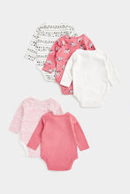 Load image into Gallery viewer, Mothercare Spotty Dog Long Sleeved Bodysuits - 5 Pack
