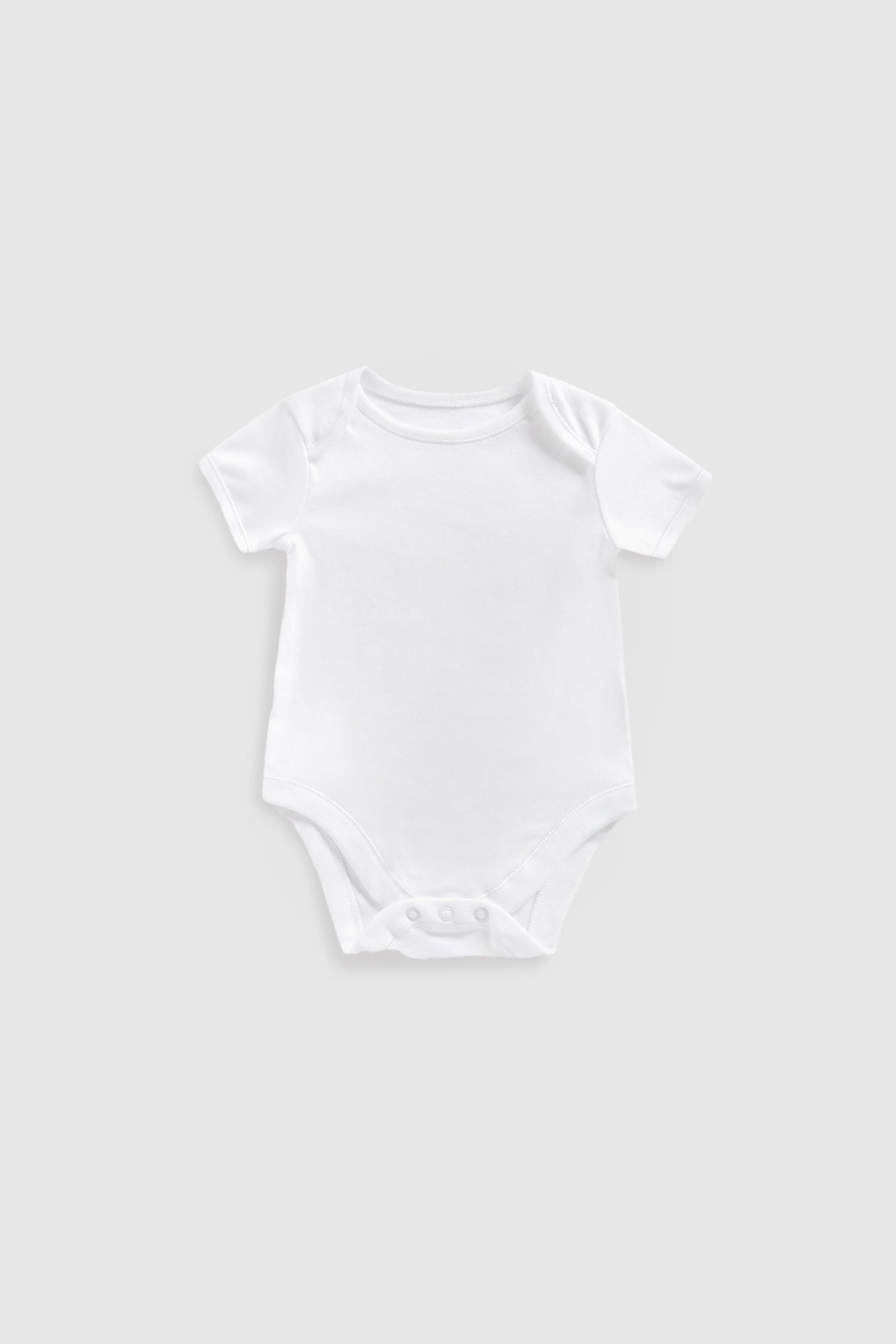 Mothercare White Short-Sleeved Bodysuits - 3 Pack