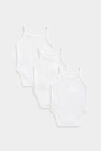 Load image into Gallery viewer, Mothercare White Cami Bodysuits - 3 Pack