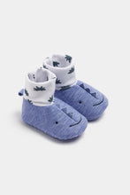 Load image into Gallery viewer, Mothercare Dino Sock-Top Baby Booties