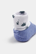 Load image into Gallery viewer, Mothercare Dino Sock-Top Baby Booties