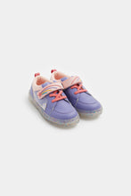 Load image into Gallery viewer, Mothercare Blue Trapped Sequin Trainers