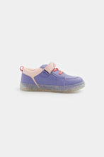 Load image into Gallery viewer, Mothercare Blue Trapped Sequin Trainers