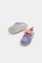 Load image into Gallery viewer, Mothercare Blue Trapped Sequin Trainers