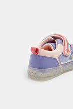 Load image into Gallery viewer, Mothercare Blue Trapped Sequin Trainers