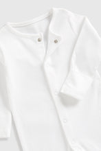 Load image into Gallery viewer, Mothercare White Sleepsuits - 3 Pack