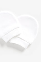 Load image into Gallery viewer, Mothercare White Baby Mitts - 3 Pack