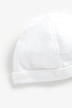 Load image into Gallery viewer, Mothercare White Baby Hats - 2 Pack