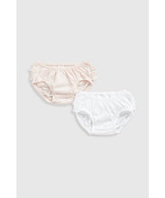 Load image into Gallery viewer, Mothercare Frilly Briefs - 2 Pack