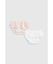 Load image into Gallery viewer, Mothercare Frilly Briefs - 2 Pack