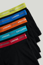 Load image into Gallery viewer, Mothercare Black Trunk Briefs - 5 Pack