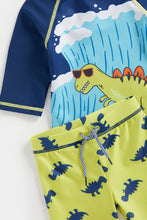 Load image into Gallery viewer, Mothercare Dino Surf Sunsafe Rash Vest and Shorts Set