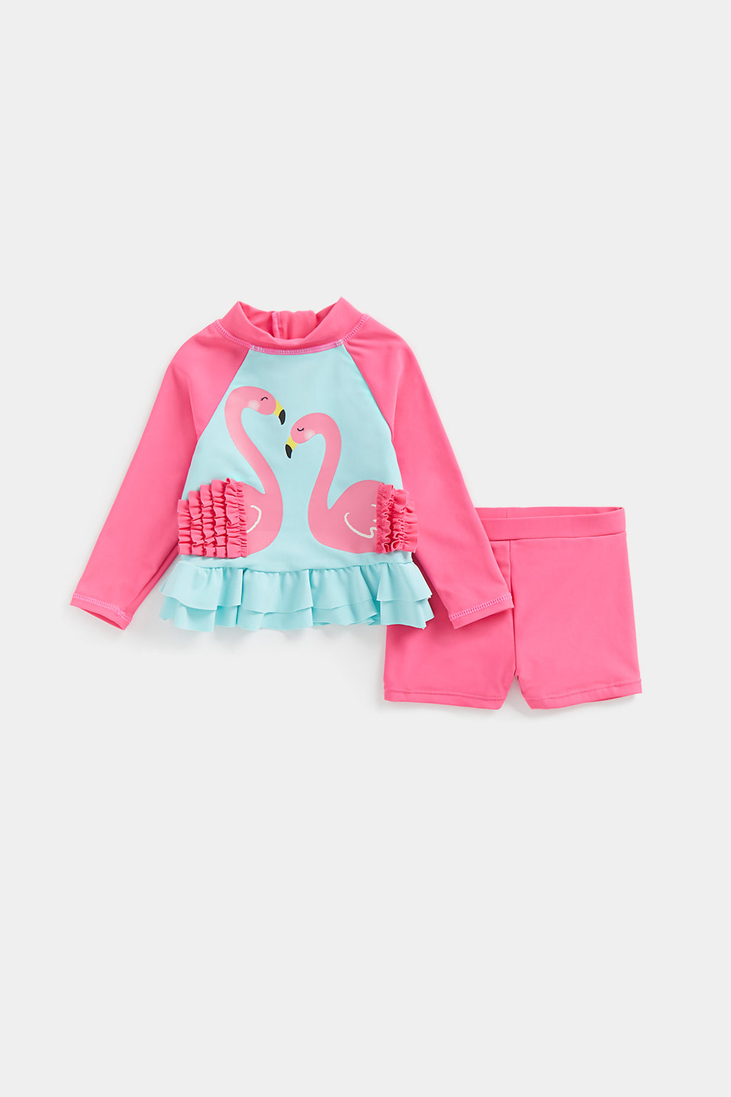 Mothercare Flamingo Sunsafe Rash Vest and Shorts Set