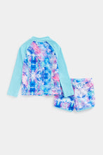 Load image into Gallery viewer, Mothercare Tie-Dye Sunsafe Rash Vest and Shorts