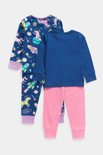 Load image into Gallery viewer, Mothercare Unicorn Blast Off Pyjamas - 2 Pack
