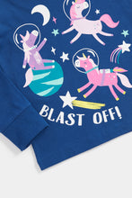 Load image into Gallery viewer, Mothercare Unicorn Blast Off Pyjamas - 2 Pack