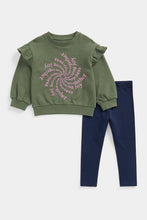 Load image into Gallery viewer, Mothercare Joyful Sweat Top and Leggings Set