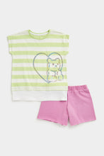 Load image into Gallery viewer, Mothercare Bear Top and Short Set